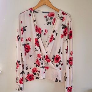 Suzy Shier Floral Blouse